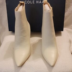 Cole Haan Women's Ivory Ankle Booties